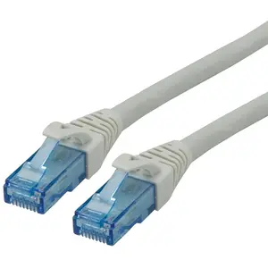 ROLINE Cordon LAN Cat 6A Component Level | Câble réseau UTP Ethernet avec connecteur RJ45 | gris 10 m pas cher