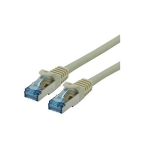 Roline - Cordon de raccordement - RJ-45 (M) pour RJ-45 (M) - 5 m - SFTP - CAT 6a - gris pas cher