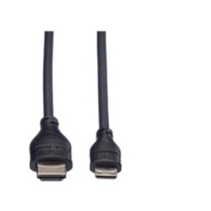 Secomp Roline - Câble HDMI avec Ethernet - HDMI mâle pour HDMI mini mâle - 2 m - blindé - noir