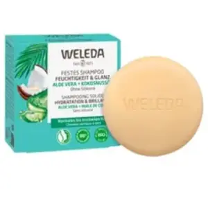 WELEDA Shampooing solide Hydratation & Brillance bio 50g pas cher