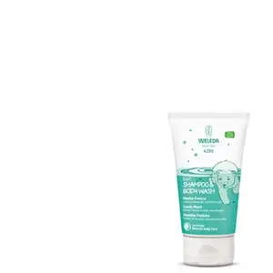 2 in 1 Douche et Shampoing Menthe fraiche - Enfant 150ml - Weleda pas cher
