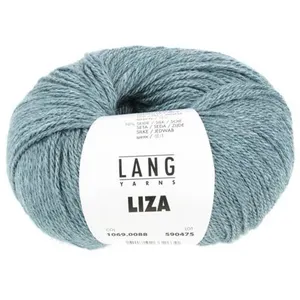GENERIQUE Pelote de laine et soie à tricoter Liza - Lang Yarns(...) - 88 Bleu pas cher