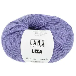 Pelote de laine et soie à tricoter Liza - Lang Yarns(...) - 146 Violet pas cher
