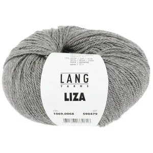 GENERIQUE Pelote de laine et soie à tricoter Liza - Lang Yarns(...) - 68 Gris pas cher