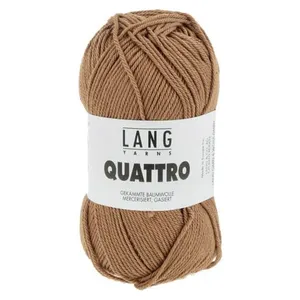 Non communiqué Fil à tricoter 100% coton QUATTRO - Lang Yarns(...) - 115 Marron pas cher