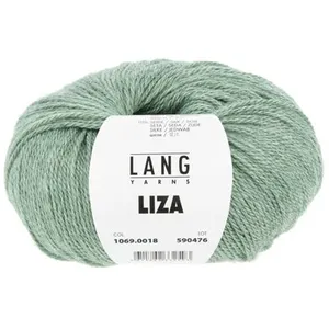 GENERIQUE Pelote de laine et soie à tricoter Liza - Lang Yarns(...) - 18 Vert pas cher