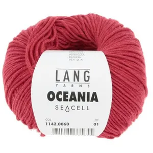 Pelote de Coton à crocheter et tricoter Oceania - Lang Yarns 60 Rouge ...
