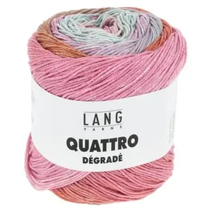 Coton à tricoter et à crocheter QUATTRO DEGRADE - 100GR - Lang Yarns M... pas cher