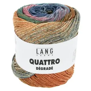 Coton à tricoter et à crocheter QUATTRO DEGRADE - 100GR - Lang Yarns M... pas cher