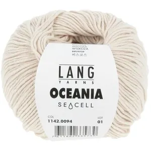 Pelote de Coton à crocheter et tricoter Oceania - Lang Yarns 94 Ecru -...