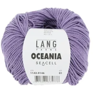 Pelote de Coton à crocheter et tricoter Oceania - Lang Yarns 146 Viole...