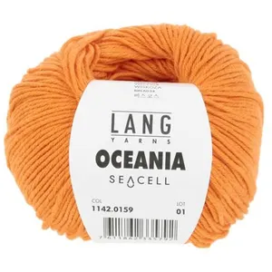 Pelote de Coton à crocheter et tricoter Oceania - Lang Yarns 159 Orang...