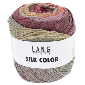 Pelote exceptionnelle de soie SILK COLOR - 100 GR - Lang Yarns 05 Mult...