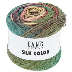 Pelote exceptionnelle de soie SILK COLOR - 100 GR - Lang Yarns 06 Mult...
