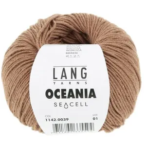 Pelote de Coton à crocheter et tricoter Oceania - Lang Yarns 39 Marron...