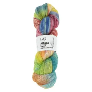 Pelote exceptionelle à tricoter Alpaca Soxx 4 Ply Hand Dyed - Lang Yar...