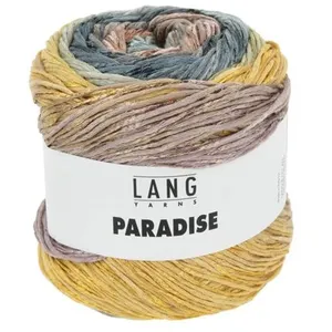 Pelote de coton PARADISE - 100GR - Lang Yarns 28 Saumon -bleu clair - ... pas cher