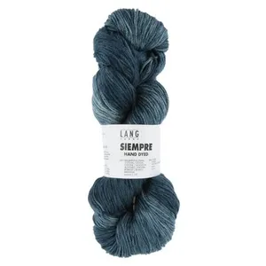 Pelote de coton et cupro (soie végane) à tricoter SIEMPRE - Lang Yarns...