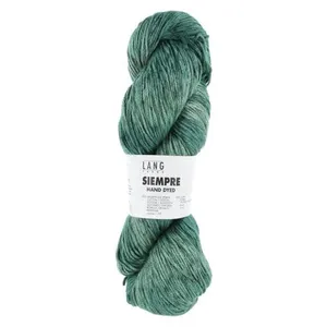 Pelote de coton et cupro (soie végane) à tricoter SIEMPRE - Lang Yarns...