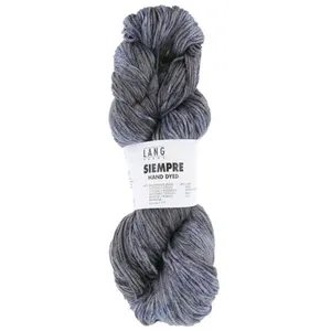 Pelote de coton et cupro (soie végane) à tricoter SIEMPRE - Lang Yarns...