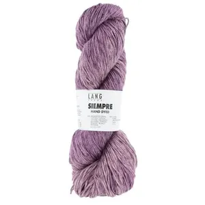 Pelote de coton et cupro (soie végane) à tricoter SIEMPRE - Lang Yarns...