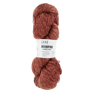 Pelote de coton et cupro (soie végane) à tricoter SIEMPRE - Lang Yarns...