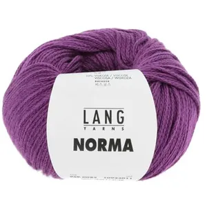 GENERIQUE Pelote de coton à tricoter Norma - Lang Yarns(...) - 85 Violet pas cher