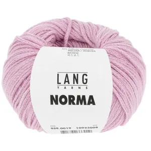 GENERIQUE Pelote de coton à tricoter Norma - Lang Yarns(...) - 19 Rose pas cher