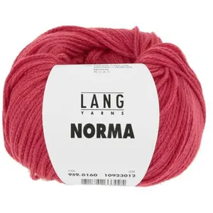 GENERIQUE Pelote de coton à tricoter Norma - Lang Yarns(...) - 160 Rouge