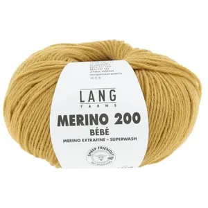 Pelote de laine à tricoter pour layette MERINO 200 BEBE - Lang Yarns 3...