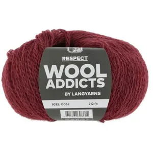 Pelote de Laine et Alpaga RESPECT - Wool Addicts(...) - 0062 rouge pas cher