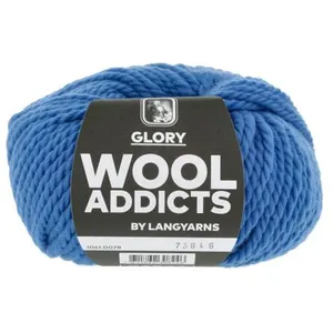Pelote de Laine Vierge à tricoter GLORY - Wool Addicts 0078 Bleu - 007... pas cher