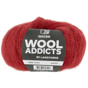 Pelote 100% Alpaga à tricoter WATER - Wool Addict(...) - 0060 Rouge pas cher