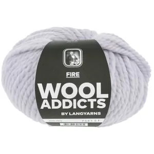 Pelote de laine FIRE - 100GR - Wool Addicts 0103 Gris - 0103 Gris pas cher
