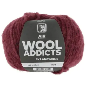 GENERIQUE Pelote de Laine à tricoter AIR - Wool Addicts(...) - 0062 rouge