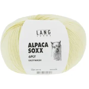 Pelote de laine Alpaca Soxx 6-PLY - 150GR - Lang Yarns 0016 Vert Citro...