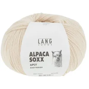 Pelote de laine Alpaca Soxx 6-PLY - 150GR - Lang Yarns 0002 Ecru - 000...