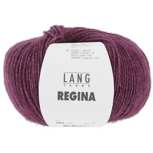 Pelote de coton et alpaga REGINA - Lang Yarns(...) - 0064 Violet pas cher