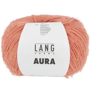 GENERIQUE Pelote de Coton AURA - Lang Yarns(...) - 0028 Orange pas cher
