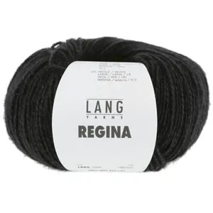 GENERIQUE Pelote de coton et alpaga REGINA - Lang Yarns(...) - 0004 Noir