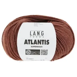 GENERIQUE Pelote de laine vierge ATLANTIS - Lang Yarns(...) - 0087 Marron pas cher