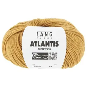 Pelote de laine vierge ATLANTIS - Lang Yarns 0011 moutarde - 0011 mout... pas cher