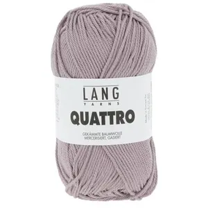 Non communiqué Fil à tricoter 100% coton QUATTRO - Lang Yarns(...) - 248 Violet pas cher