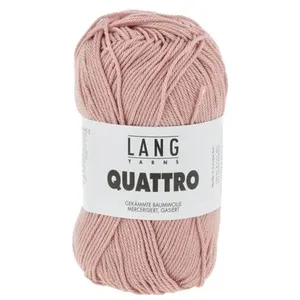 Non communiqué Fil à tricoter 100% coton QUATTRO - Lang Yarns(...) - 19 Rose pas cher