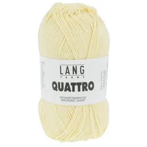 Non communiqué Fil à tricoter 100% coton QUATTRO - Lang Yarns(...) - 213 Jaune pas cher