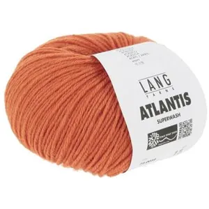 GENERIQUE Pelote de laine vierge ATLANTIS - Lang Yarns(...) - 0059 orange pas cher