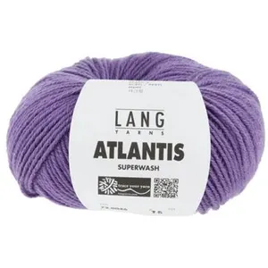 GENERIQUE Pelote de laine vierge ATLANTIS - Lang Yarns(...) - 0046 violet pas cher