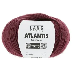 GENERIQUE Pelote de laine vierge ATLANTIS - Lang Yarns(...) - 0063 violet pas cher