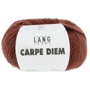 Pelote de Laine et Alpaga à tricoter CARPE DIEM - Lang Yarns 0076 Marr...