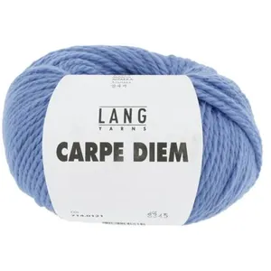 Pelote de Laine et Alpaga à tricoter CARPE DIEM - Lang Yarns 0121 Bleu...